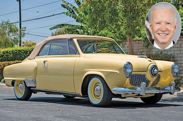 46-ият президент на Съединените щати описва себе си като &bdquo;любител на автомобили&ldquo;. Първият модел, притежаван от  Байдън, е екземпляр от 1951 на Studebaker Champion (трето поколение). Това е един от най-ранните новоразработени автомобили, пуснати в продажба след Втората световна война, с много по-модерен стил.